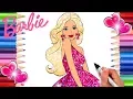 Glitter Barbie Dress Coloring Page Barbie Coloring Book Printable Barbie Coloring Page Rainbow