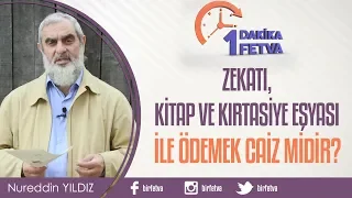 Zekatı, kitap ve kırtasiye eşyası ile ödemek caiz midir?