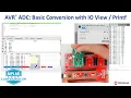 MCC Melody AVR ADC PLIB Driver Basic Conversion with IO View Printf