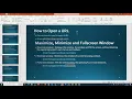Maximize minimize and Full Screen Browser Window in Selenium
