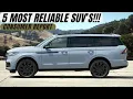 Top 5 Most Reliable Full-Size SUVs of 2024 2025 Chevy Suburban Ford Expedition GMC Yukon