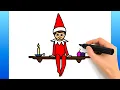 How To Draw Elf On The Shelf Easy Drawing Tutorial