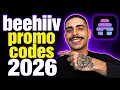BEEHIIV PROMO CODES 2026 LATEST DISCOUNTS AND DEALS