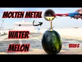 Download Lagu Molten metal in water melon | made unique metal tree