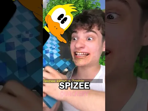 Spizee EATS MINECRAFT 😨 #shorts