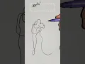 Dancing Couple one line illustration