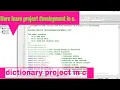 simple dictionary project developed in C