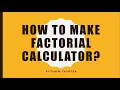 factorial Calculator by python tkinter