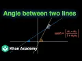 Angle between two lines Straight lines Grade 11 Math Khan Academy