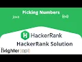 Picking Numbers Hackerrank Algorithm Solution