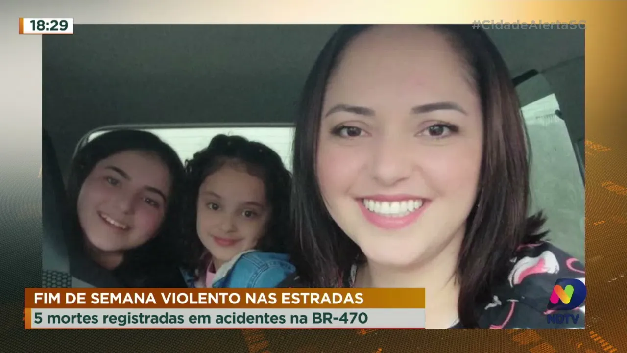 5 mortes registradas em acidentes na BR-470