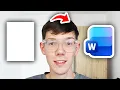 How To Create New Document In Microsoft Word - Step By Step