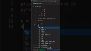 Print Triangle Pattern Using Python Pattern Traingle Pattern - 6 Tech Blooded