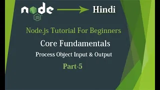 Node js Tutorial for Beginner Lesson-5 Core Fundamentals - Process Object
