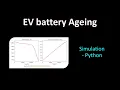 EV Battery - Calendar ageing simulation with Python Pybamm