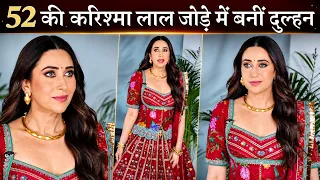 Karisma Kapoor looked like a bride in a red lehenga on the sets of India's Best Dancer