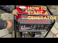 How to start a generator - Predator 9000