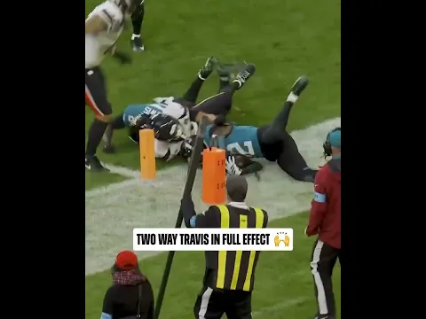 TRAVIS HUNTER INTERCEPTION IN THE ENDZONE🤯