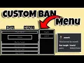 Easy Timed Ban Panel With Discord Webhooks Roblox Studio