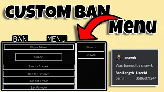 Easy Timed Ban Panel With Discord Webhooks Roblox Studio