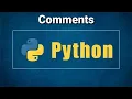 Comments in Python Inline Comment Single line comment Multi line comment