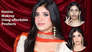✨ Try This Look for the Wedding & Festive Season — You’ll Love It! ❤️ | Affordable Makeup Tutorial 