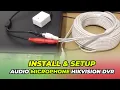 Lagu Hoe microfoon op Hikvision DVR te installeren en in te stellen