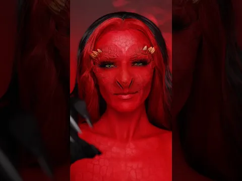 yes I am 😈🐉🔥 transition ib @EmoneeLaRussaTutorials (products listed in description)