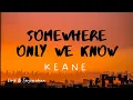 Download Lagu KEANE - Somewhere Only We Know (Lirik \u0026 Terjemahan)