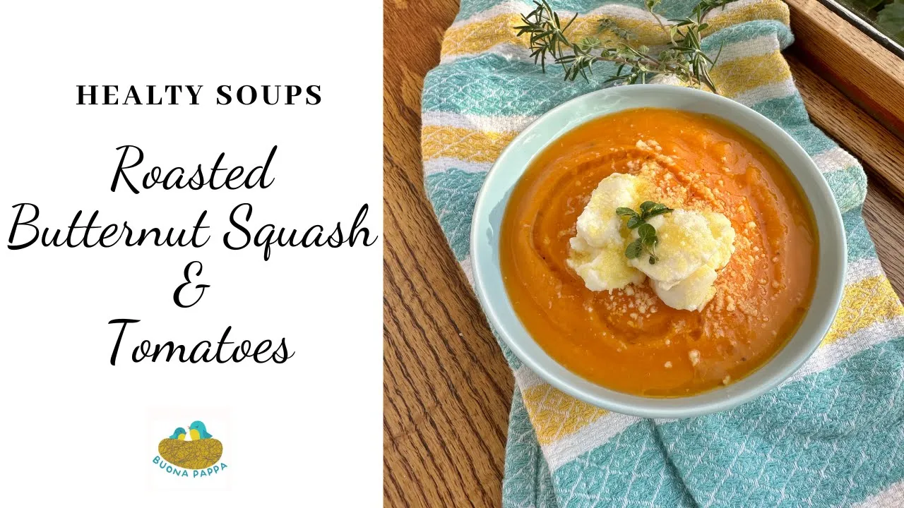 Roasted Butternut Squash and Tomato Soup