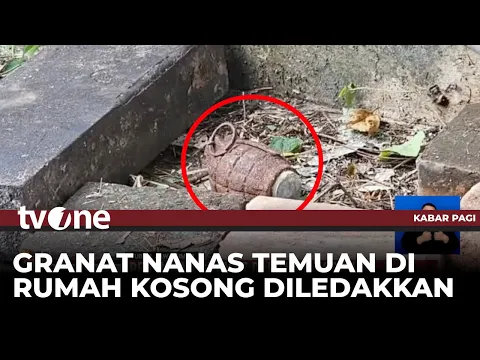 Tim Gegana Ledakan Granat Nanas Tak Bertuan yang Ditemukan di Rumah Kosong