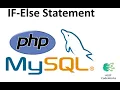 7 - If Else Statement in PHP