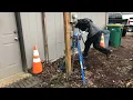 Homeowner uses NW Quik Pull to demo her fence