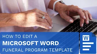 How To Edit A Funeral Program Template In Microsoft Word