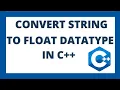 Convert string to float in c C datatype conversion