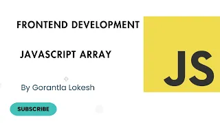 JavaScript Tutorial for Beginners Array in JavaScript