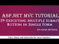 Lec-59 Multiple Submit Button in Single Form C 5 ASP NET C Beginners Tutorial