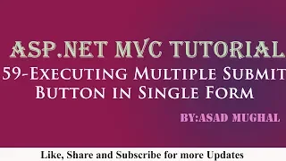 Lec-59 Multiple Submit Button in Single Form C 5 ASP NET C Beginners Tutorial