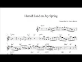 Harold Land – Joy Spring (Bb) Transcription