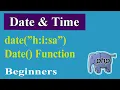 PHP Advanced Par-02 Date Time Date In Php How To Define Date Function