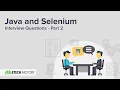 JAVA and Selenium Interview Questions and Answers Part 2 English EtechFactory