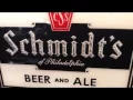 Vintage Beer sign SCHMIDT s BEER Reverse Glass 1930 s