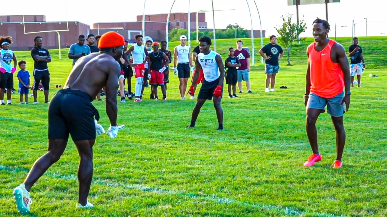 PLAYING 7ON7 AGAINST TYREEK HILL! (HE HAD NFL PLAYERS ON HIS TEAM) FT. B-LOU