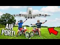 PIT-BIKES AT ABANDONED AIR-PORT