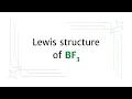 Lewis structure of BF3