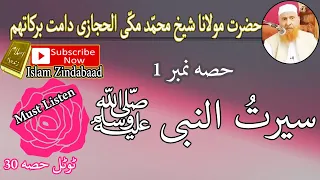Serat Un Nabiﷺ Part 1 Ll سیرت النبی ﷺ حصہ نمبر ایک Ll حضرت مولانا محمد مکی الحجازی 