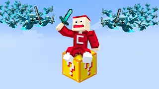 Minecraft Nhưng Sinh Tồn Trên 1 Khối May Mắn Bất Ổn