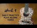 Beginner Ukulele Practice Play-Along Week 4 C G7 F Am G Chords Strumming