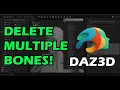 Remove multiple bones in DAZ3D Custom script tutorial