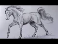Download Lagu How to draw a Horse step by step | Pencil Shading Drawing